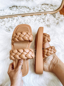  Braiden's Slide Tan Sandals