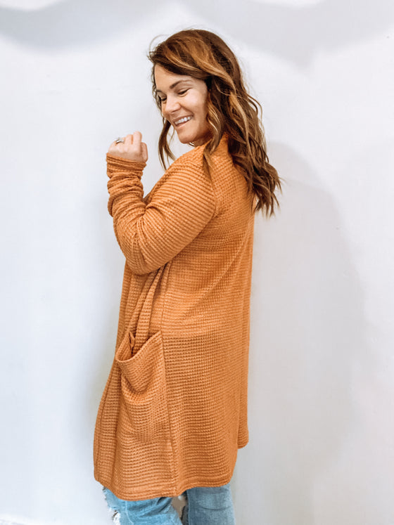 The Lola Knit Cardigan in Toasted Almond
