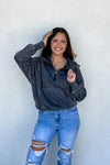 Easy Does It Pullover in Black