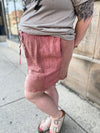 The Rustic Edge Skirt in Berry