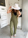 The Becky Baggy Jumpsuit in Olive