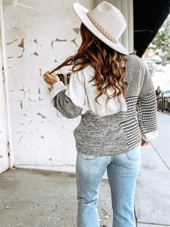 On a Whim Colorblock Sweater