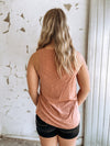 The Laurel Lace Tank in Rust