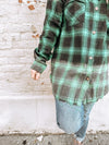 The Tahoe Plaid Flannel in Green Fade