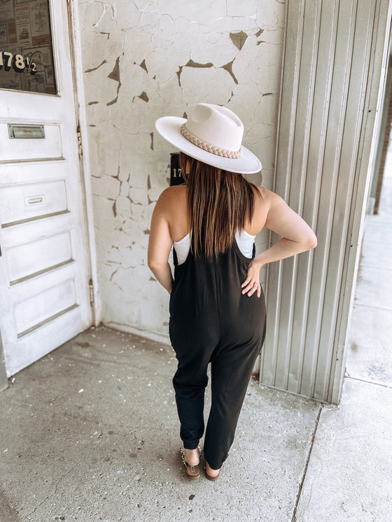 The Becky Baggy Jumpsuit in Black