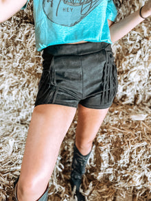  The San Angelo Suede Shorts