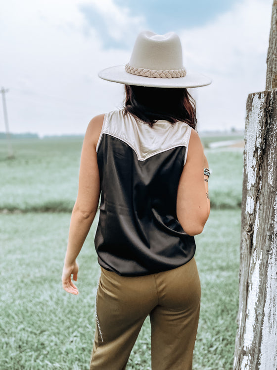The Rodgers Rodeo Satin Tank