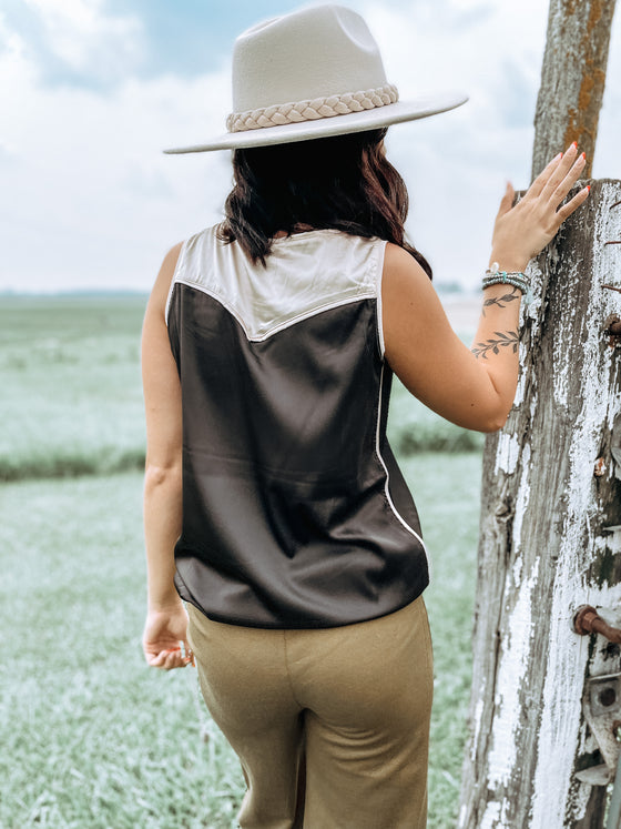The Rodgers Rodeo Satin Tank