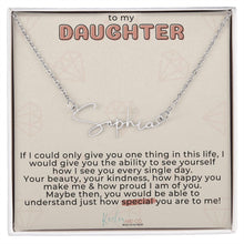  Script Name Necklace - Daughter