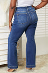 The Flirty Wide Hem Flare High Waisted Judy Blue Jeans