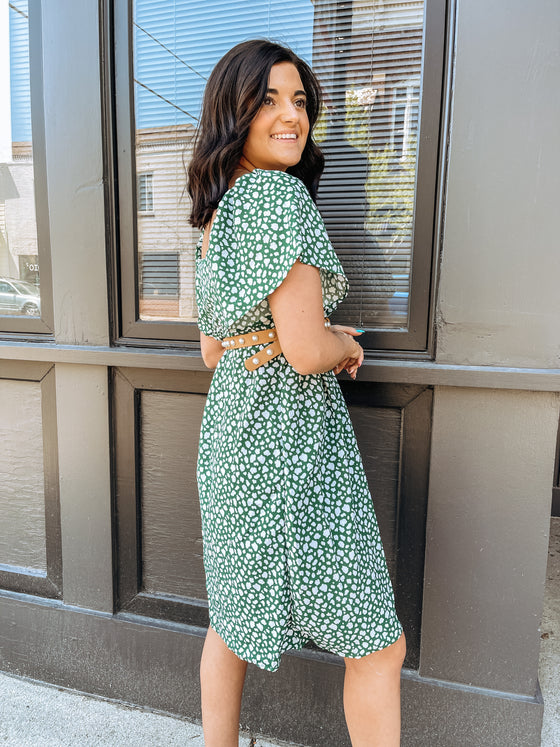 The Stepping Stone Dress in Green