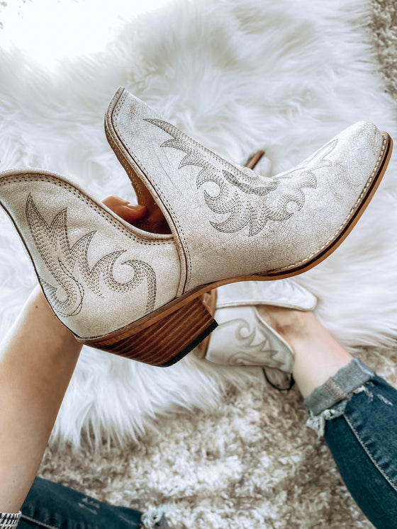 The Yipple Western Leather Bootie