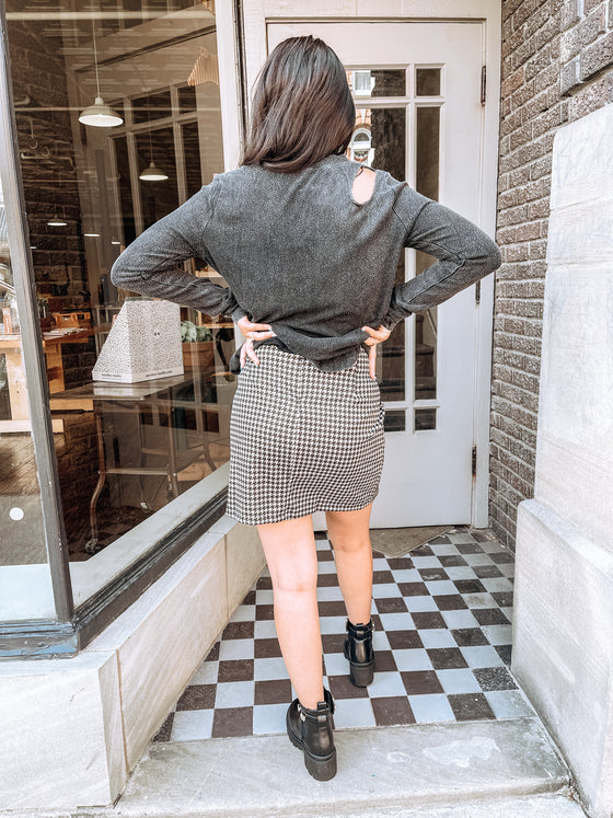 The Shep Checkered Mini Skirt