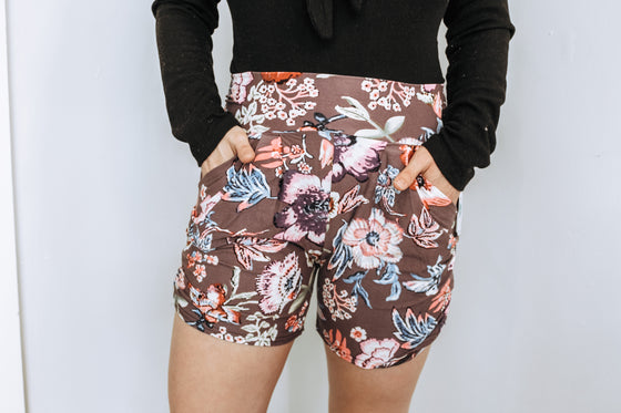 Flourishing Floral Harem Shorts