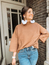 The Baran Boxy Top in Chestnut