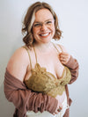 Free Me Lace Bralette in Olive Mustard