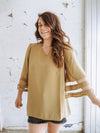 The Baren Bell Sleeve Top in Olive