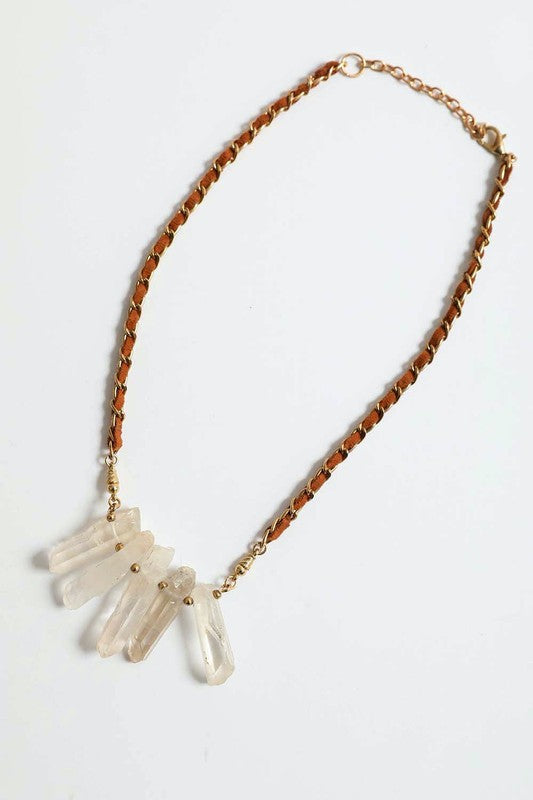The Crystal Drop Top Necklace