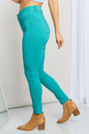 YMI Jeanswear Kate Hyper-Stretch Full Size Mid-Rise Skinny Jeans in Sea Green