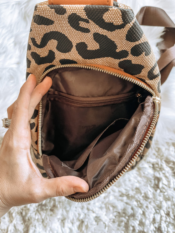 The Mom in Me Leopard Crossbody