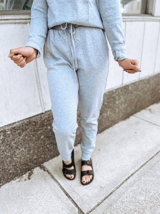 The Janee Jogger Set in Grey