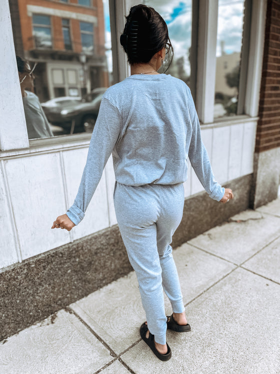 The Janee Jogger Set in Grey