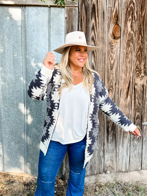 The Silver City Reversible Aztec Cardigan