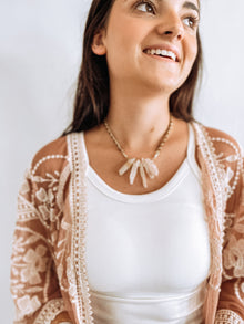 The Crystal Drop Top Necklace