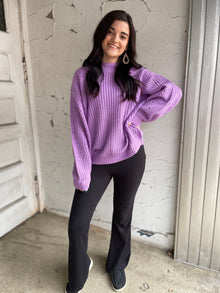  The Kaeron Knit Sweater in Orchid